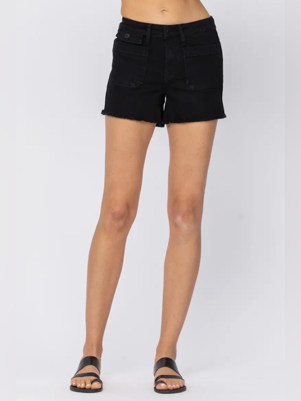 ✨ NWT Judy Blue High Waist Distressed Cargo Denim Shorts – XL ✨